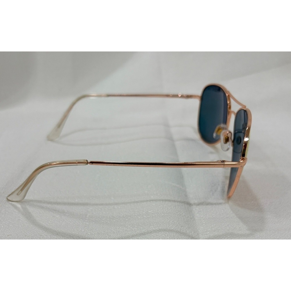Pugs Rose Gold Aviator Sunglasses Pink Mirrored Lens Metal Frame - Picture 3 of 5